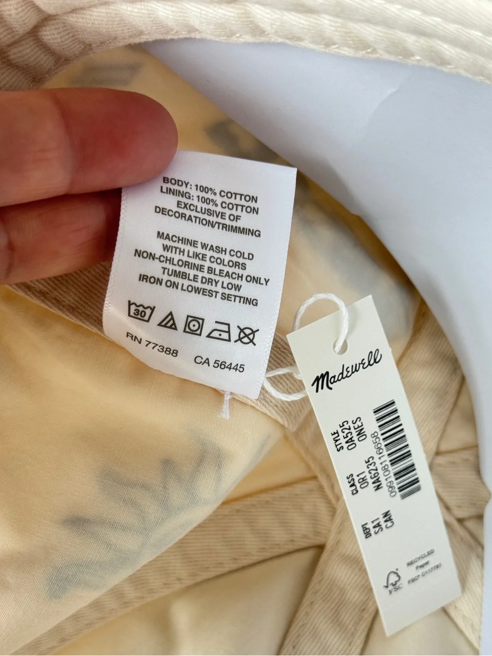 Madewell J.Crew Doodle Tattoo Embroidered Baseball Cap Hat - NWT